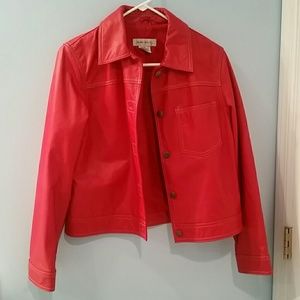 Nine West Red Leather jacket
